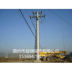 双回路12米系列10kv电力钢杆供应 霸州市益瑞钢杆