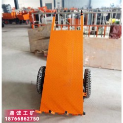載重600kg電動(dòng)平板拉磚車(chē) 手推式一次性卸車(chē)工地拉磚車(chē)