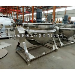重诺夹层锅枣泥行星搅拌炒锅生产厂家