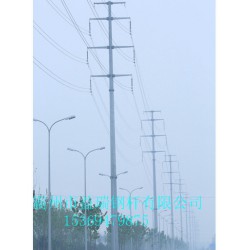 徐州市27米10kv终端钢杆 高空架线型输电钢杆