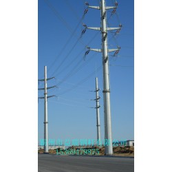镇江市35米双回路10kv转角电力钢管杆 30度转角钢杆