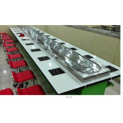 淄博旋转火锅传送带 回转自助火锅设备原装正品