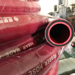 加工生产水电缆胶管DN40红色绿色钢厂过冷却水用压力10KG