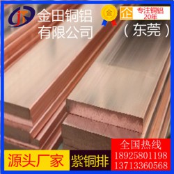 c1020紫铜排，t6进口抛光紫铜排-t2大直径紫铜排
