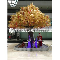 仿真大树大型假树仿真绿植仿真榕树室内包柱子樱花树红枫树桃花树