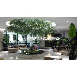 仿真大树大型假树仿真绿植仿真榕树室内包柱子樱花树红枫树桃花树