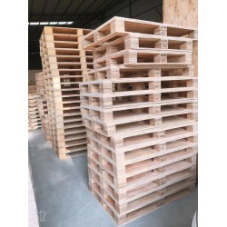 免熏蒸货物周转木栈板美国实木托盘地台欧标消毒证明热处理木卡板
