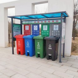 献县瑞达户外垃圾分类投放亭厂家定制