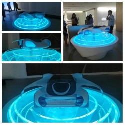 無錫科技展廳 展示不銹鋼汽車雕塑 燈光雕塑定制