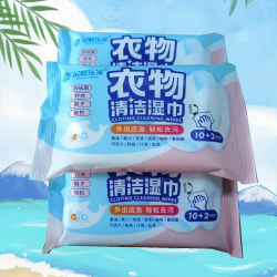 潍坊厂家直销羽绒服湿巾 衣物清洁湿巾代工 批发去污湿巾
