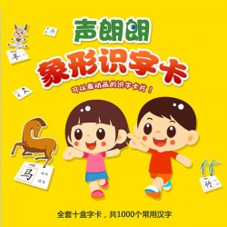 乐乐多象形识字卡幼儿启蒙识字新书学汉字卡