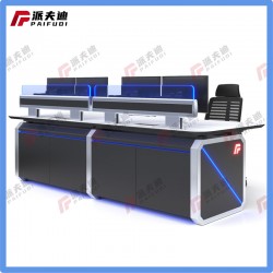 派夫迪安防监控操作台简约现代豪华科技感电脑工作台机柜操控台