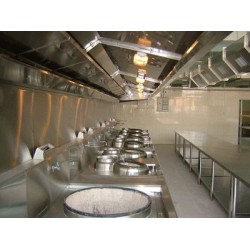 马尔康大型单位食堂酒店餐厅厨房抽油烟机管道清洗