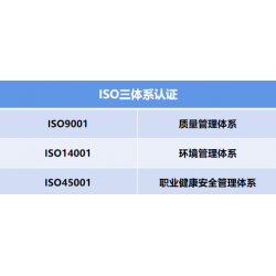 湖北体系认证机构ISO9001ISO14001ISO4500