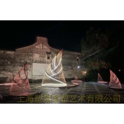 威海不銹鋼管焊接竹筍雕塑 文化建筑燈光筍定制