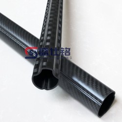 碳纖異型管件定制 碳纖維管來圖加工 碳纖維異形管生產(chǎn)