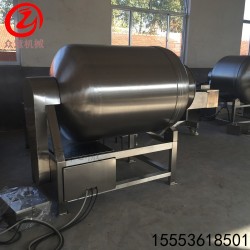 全自动变频真空鸡肉滚揉机 商用不锈钢卧式滚揉机