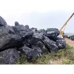 揭阳庭院黑山石室外点缀景观石