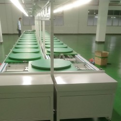 电器双层工装板平面循环组装线