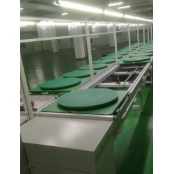 逆变器双层工装板平面循环组装线