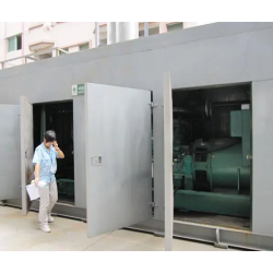 柴油发电机组噪音治理方案机房吸音墙排风口消声器
