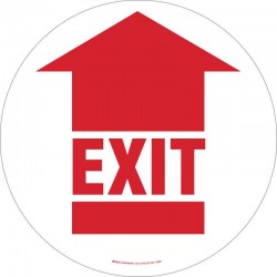 EXIT 防滑地板标志