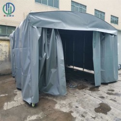 秦淮光华路定做活动雨棚 秦淮鸿禧推拉移动电动伸缩雨篷