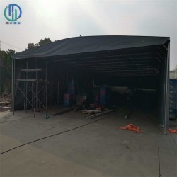 【多图】梁溪金星移动伸缩雨棚 梁溪伸缩移动篷UV防水材质
