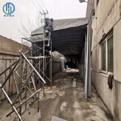 句容市遮阳棚伸缩式雨棚的价格 句容推拉移动篷周期快速