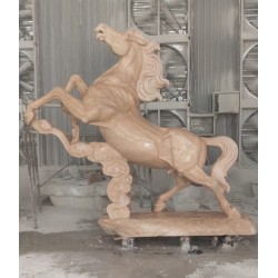 石雕奔馬大理石群馬雕塑 將軍馬石雕馬到成功
