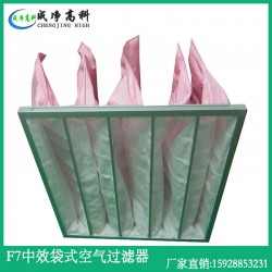 云南昆明中效无纺布过滤器、云南昆明F5F6F7F8袋式过滤器