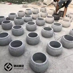 石雕柱墩青石柱顶石空心柱子包边石柱脚石厂家