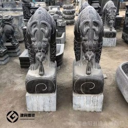 青石吸水兽石雕蚣蝮镇水兽雕塑祥瑞吸财兽石雕楼酒店门口摆件