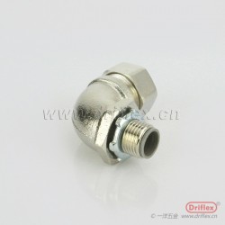 铜镀镍90度弯头，金属软管接头适用于电气，设备，工程领域