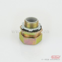 DRIFLEX铁镀锌软管直接头金属软管连接器适配软管