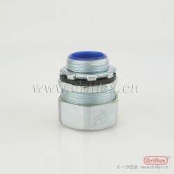 DPJ外丝软管直头锌合金端接式金属软管连接器配豁口金属环