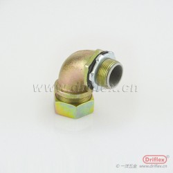 Driflex铁镀锌90度软管接头外螺纹软管连接器