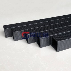 碳纖維矩形管 3k管編織紋路 外方內(nèi)方啞光碳纖維方管