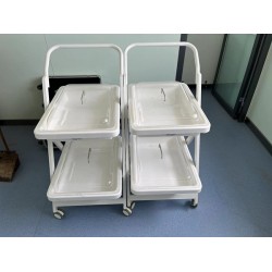 医用内镜转运车二层透明盖子小推车