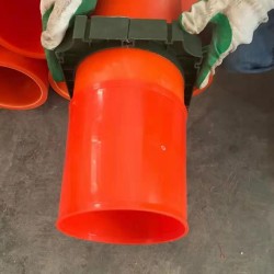 橘红色mpp电力管接头 PVC电力管直接 规格齐全