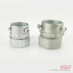 一洋五金供应锌合金卡套式接头三柱式机电设备穿线用